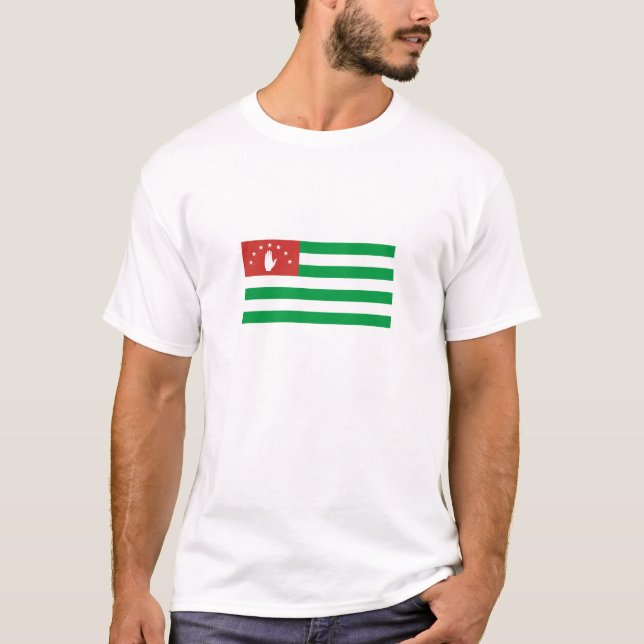T-shirt Drapeau de l'Abkhazie patriotique (Devant)