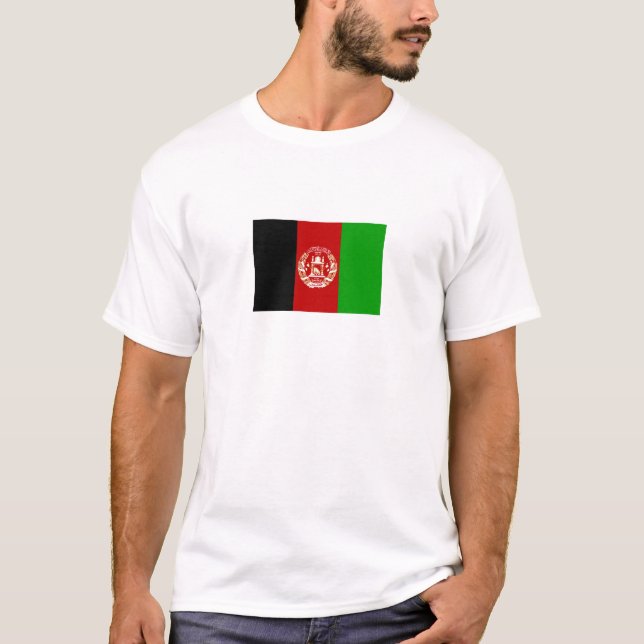 T-shirt Drapeau de l'Afghanistan patriotique (Devant)