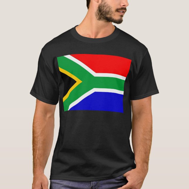 T-shirt Drapeau de l'Afrique du Sud (Devant)