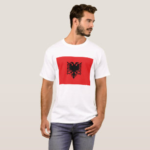 T-shirt Drapeau de l'Albanie