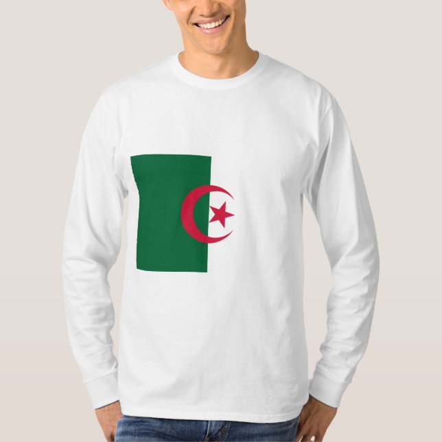 T-shirt Drapeau de l'Algérie (Devant)