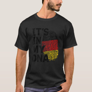 T-shirt Drapeau de l'Allemagne C'est Dans Mon Adn Racines 