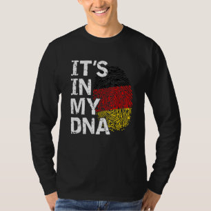 T-shirt Drapeau de l'Allemagne C'est Dans Mon Adn Racines 