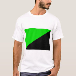 T-shirt Drapeau de l'anarchisme vert