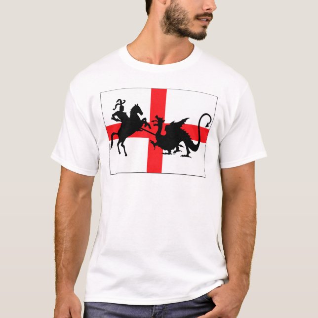 T-shirt Drapeau de l'anglais du jour de St George (Devant)