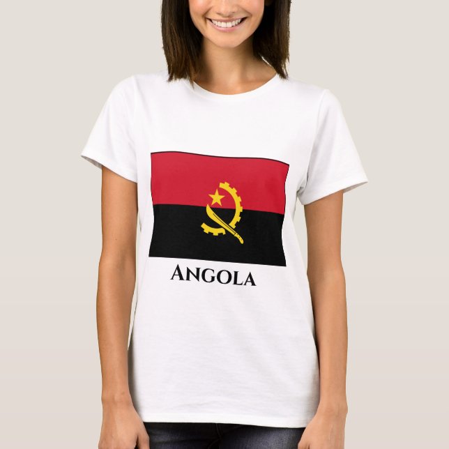 T-shirt Drapeau de l'Angola (Devant)