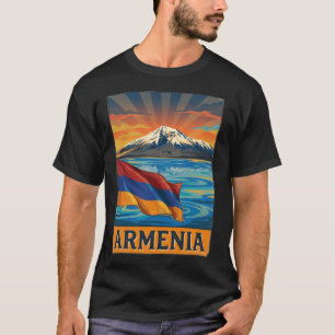 T-shirt Drapeau de l'Arménie