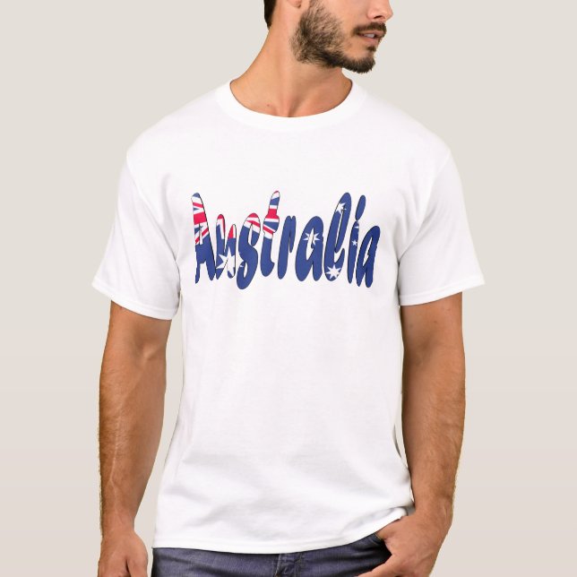 T-shirt Drapeau de l'Australie (Devant)