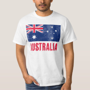 T-shirt Drapeau de l'Australie (Grunge Look)