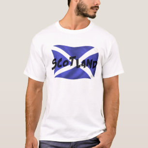 T-shirt Drapeau de l'Écosse Wavy