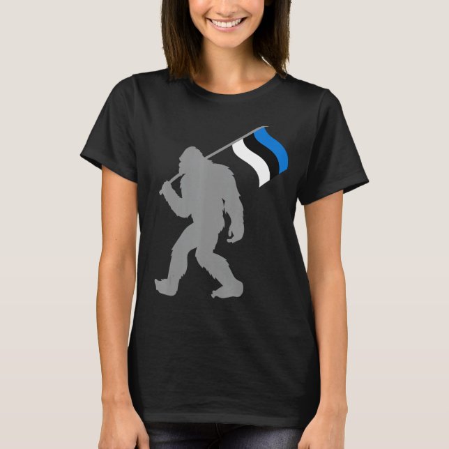 T-shirt Drapeau de l'Eesti ou de l'Estonie (Devant)