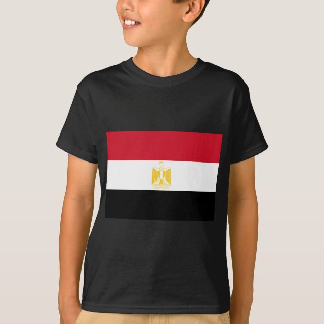 T-shirt Drapeau de l'Égypte (Devant)