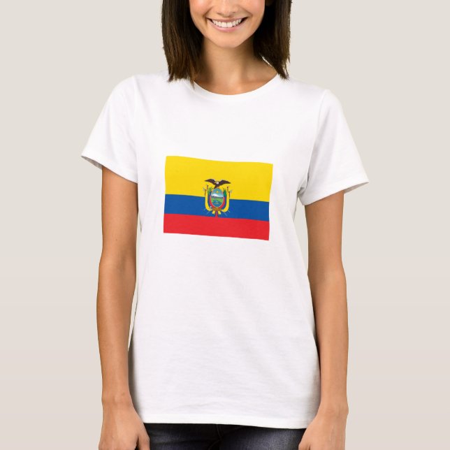 T-shirt Drapeau de l'Équateur (Devant)