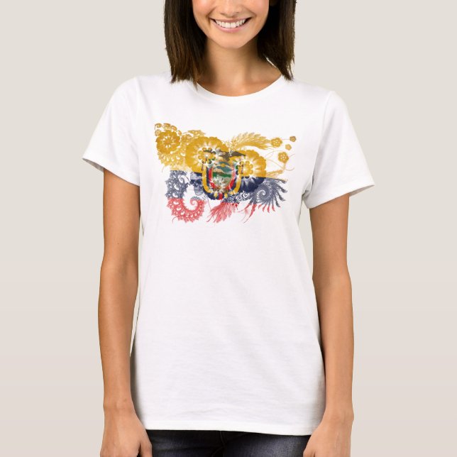 T-shirt Drapeau de l'Equateur (Devant)