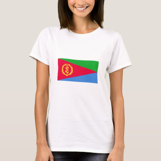T-shirt Drapeau de l'Érythrée (Devant)