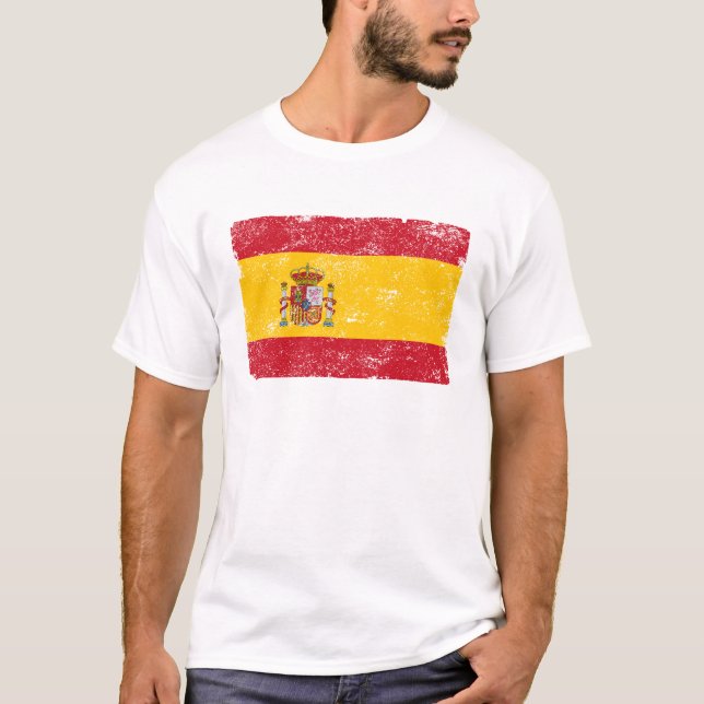 T-shirt Drapeau de l'Espagne (Devant)
