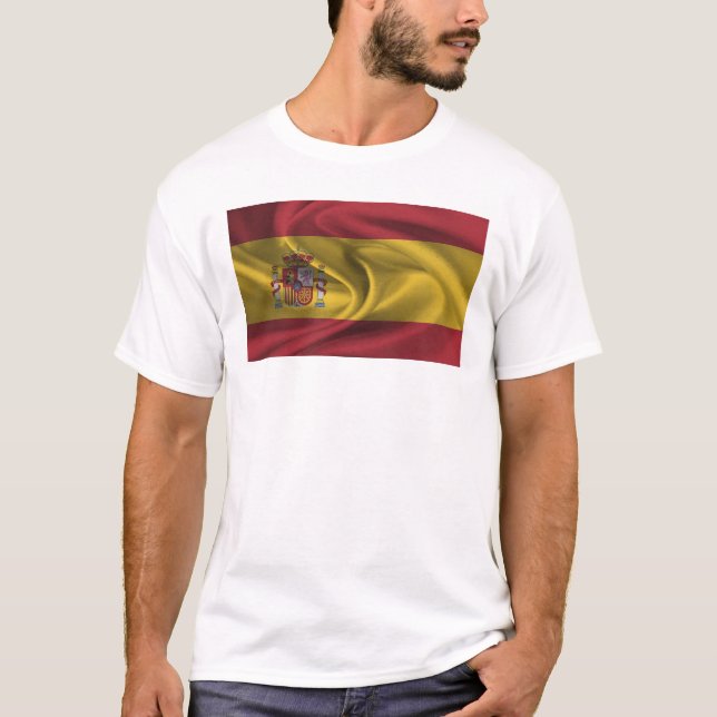 T-shirt Drapeau De L'Espagne (Devant)