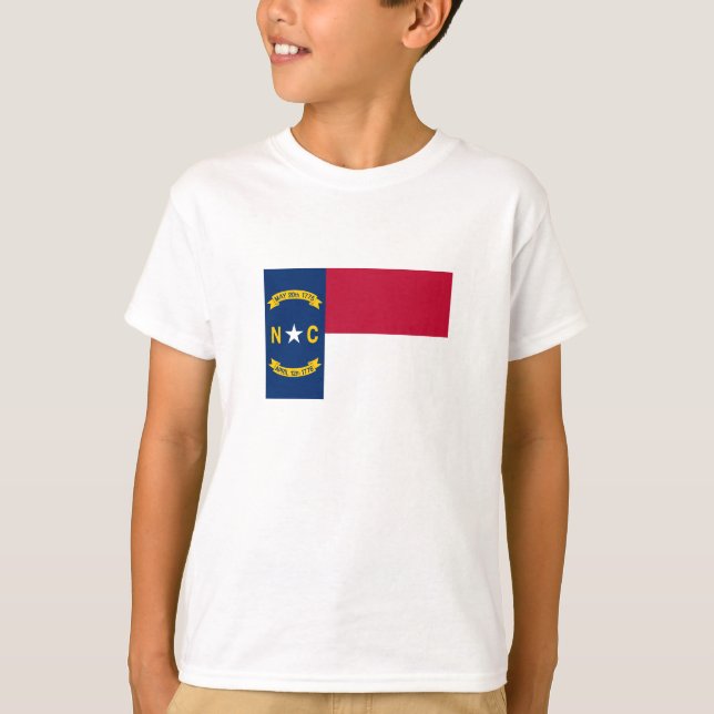 T-shirt Drapeau de l'État de Caroline du Nord (Devant)