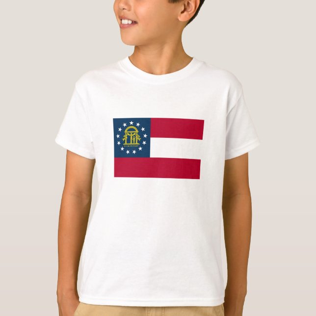 T-shirt Drapeau de l'État de Géorgie (Devant)