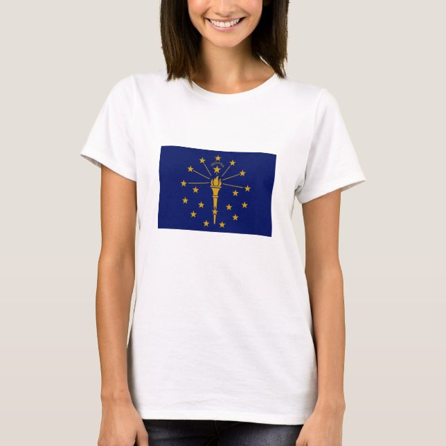 T-shirt Drapeau de l'État de l'Indiana (Devant)