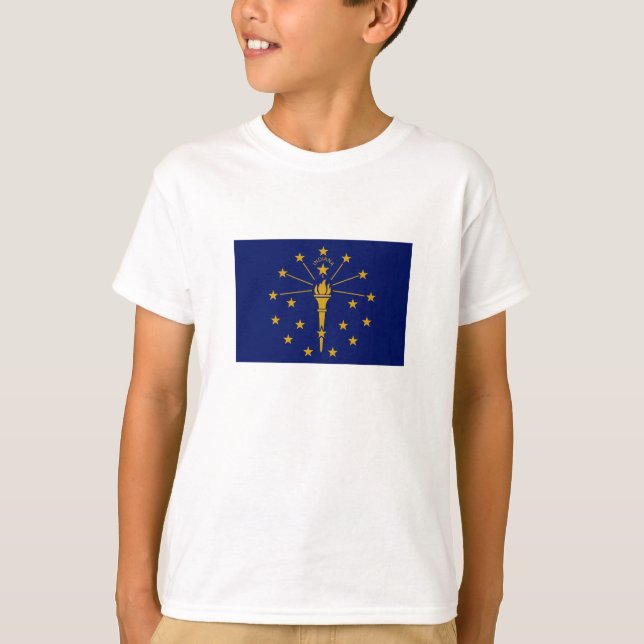 T-shirt Drapeau de l'État de l'Indiana (Devant)