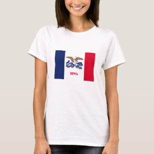 T-shirt Drapeau de l'État de l'Iowa