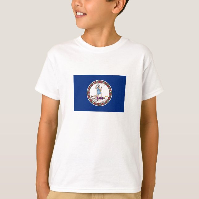 T-shirt Drapeau de l'État de Virginie (Devant)