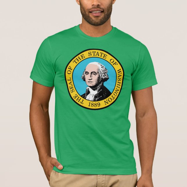 T-shirt Drapeau de l'état de Washington (Devant)
