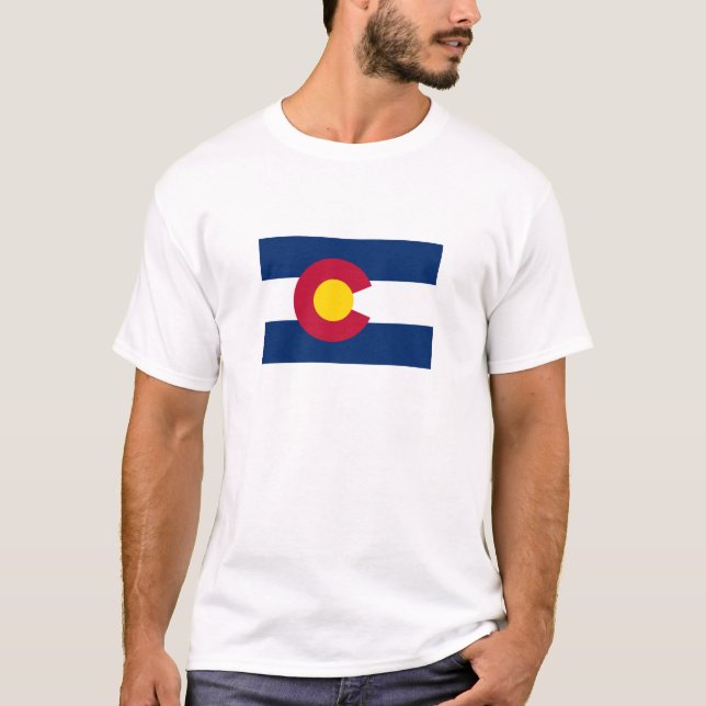 T-shirt Drapeau de l'État du Colorado (Devant)