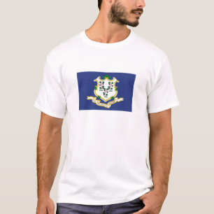 T-shirt Drapeau de l'État du Connecticut