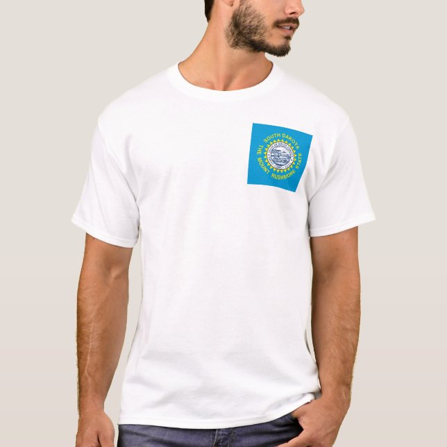 T-shirt Drapeau de l'État du Dakota du Sud (Devant)