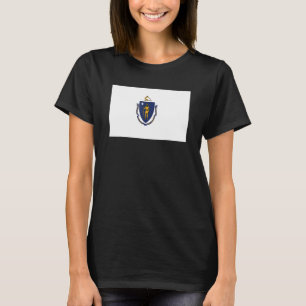 T-shirt Drapeau de l'État du Massachusetts État du Massach