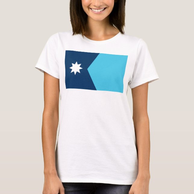T-shirt Drapeau de l'État du Minnesota (Devant)