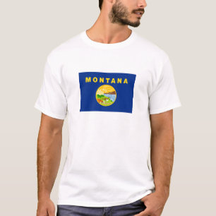 T-shirt Drapeau de l'État du Montana