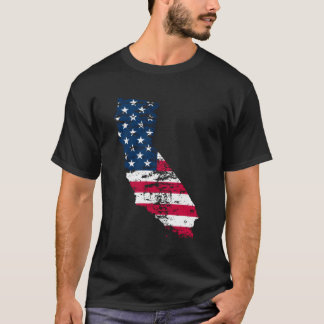 T-shirt Drapeau De L'État Patriotique De Californie