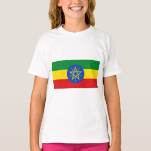 T-shirt Drapeau de l'Éthiopie