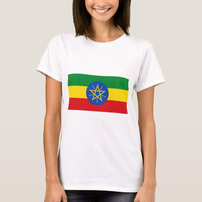 T-shirt Drapeau de l'Éthiopie (Devant)