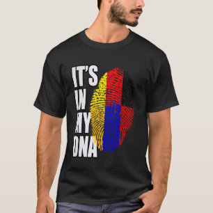 T-shirt Drapeau de l'héritage ADN allemand et arménien