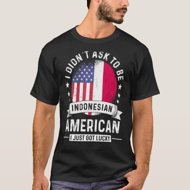 T-shirt Drapeau de l'Humour du patriote indonésien (Devant)