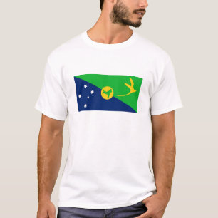 T-shirt Drapeau de l'île Christmas