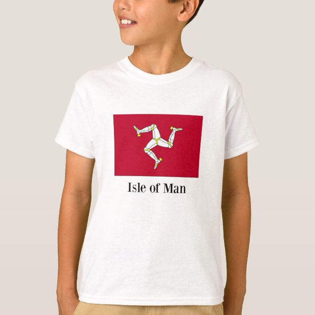 T-shirt Drapeau de l'île de Man (Devant)