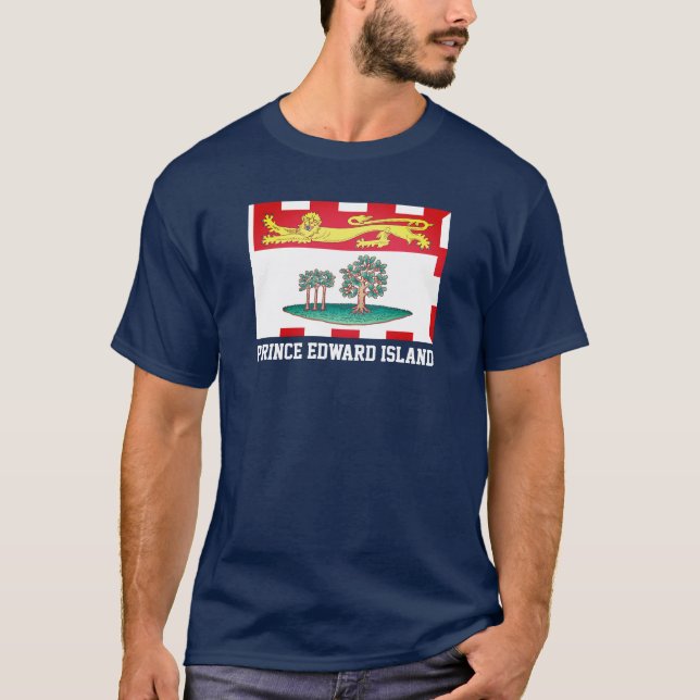 T-shirt Drapeau de l'Île-du-Prince-Édouard (Devant)