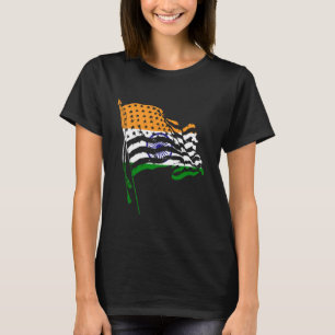 T-shirt Drapeau de l'Inde Roots USA