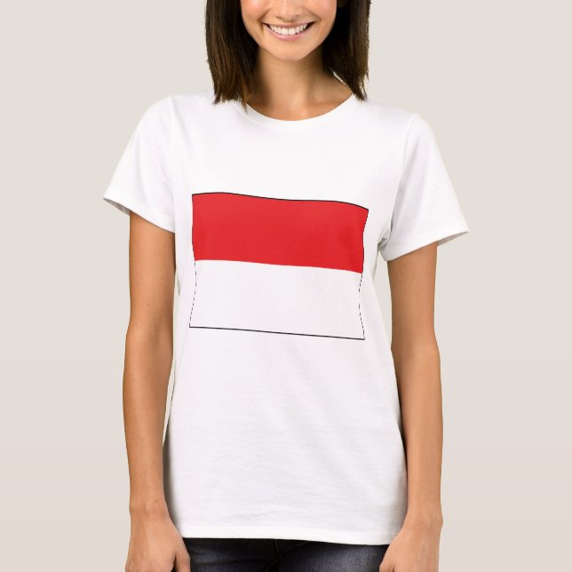 T-shirt Drapeau de l'Indonésie (Devant)