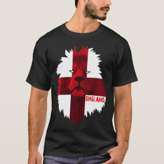 T-shirt Drapeau de lion de fierté nationale d'Angleterre d