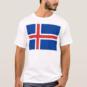 T-shirt Drapeau de l'Islande