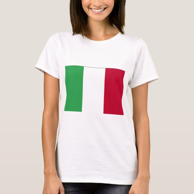 T-SHIRT DRAPEAU DE L'ITALIE (Devant)