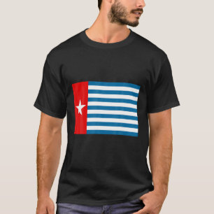 T-shirt Drapeau De L'Ouest De La Nouvelle-Guinée, Indonési