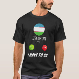 T-shirt Drapeau de l'Ouzbékistan Souvenir l'Ouzbékistan ap