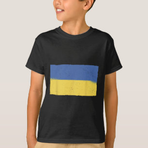 T-shirt Drapeau de l'Ukraine Grunge Drapeau ukrainien Patr